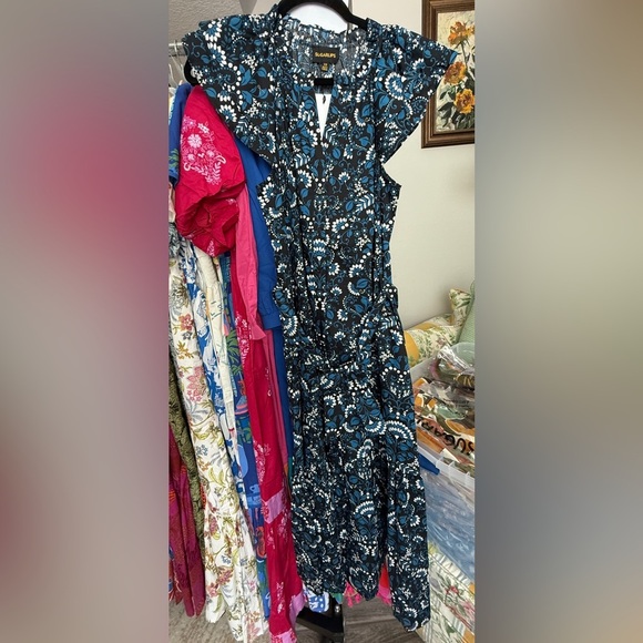 SugarLips Etta Floral Charlotte Button Down Midi Dress - Picture 7 of 7